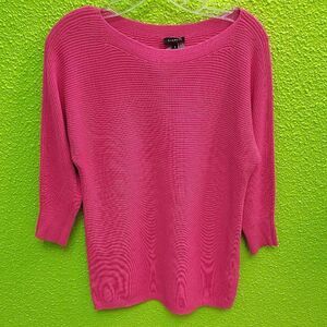 Talbots Pink Crew Neck Sweater Relaxed Fit